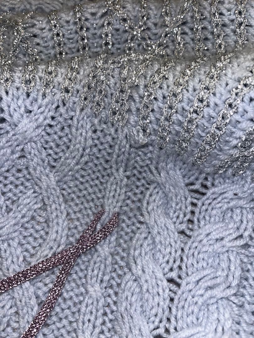 rurumu: ルルムウ Boa sleeve knit cardigan