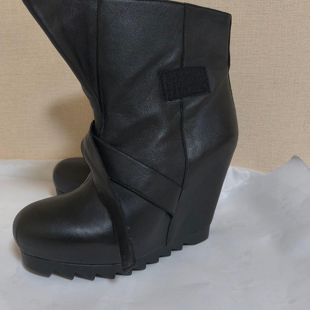 ash ウェッジヒール ブーツ ブラック 38 厚底