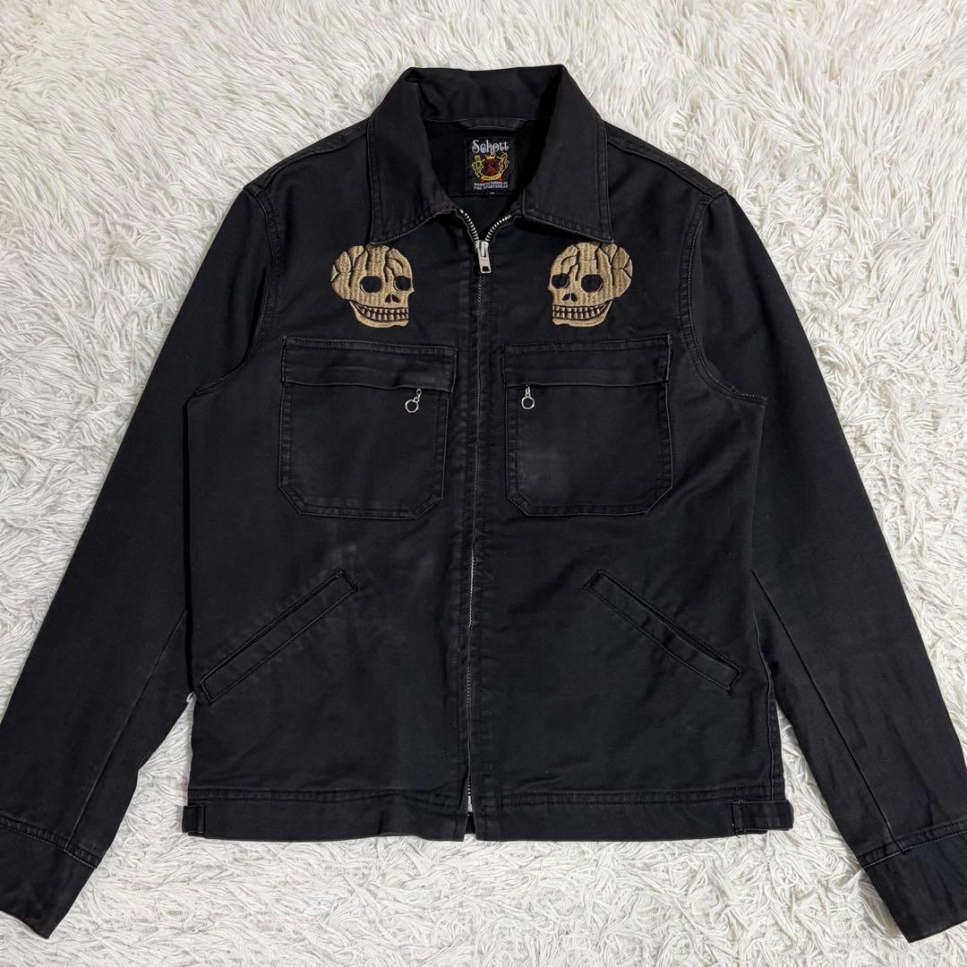 Schott 100th GMC WORK JACKET SKULL Mサイズ