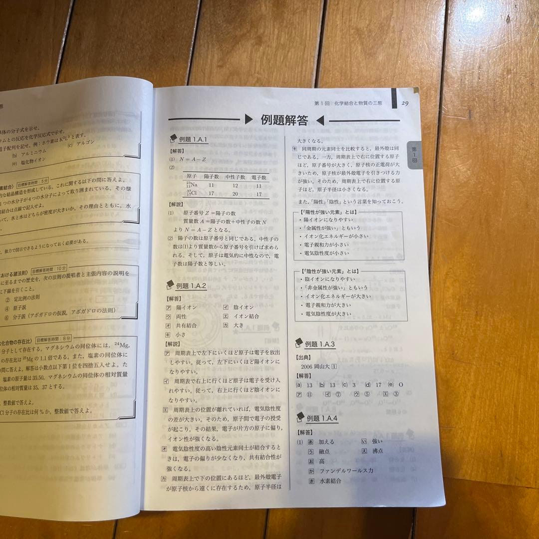 鉄緑会　高3化学　入試化学確認シリーズ 最新年度