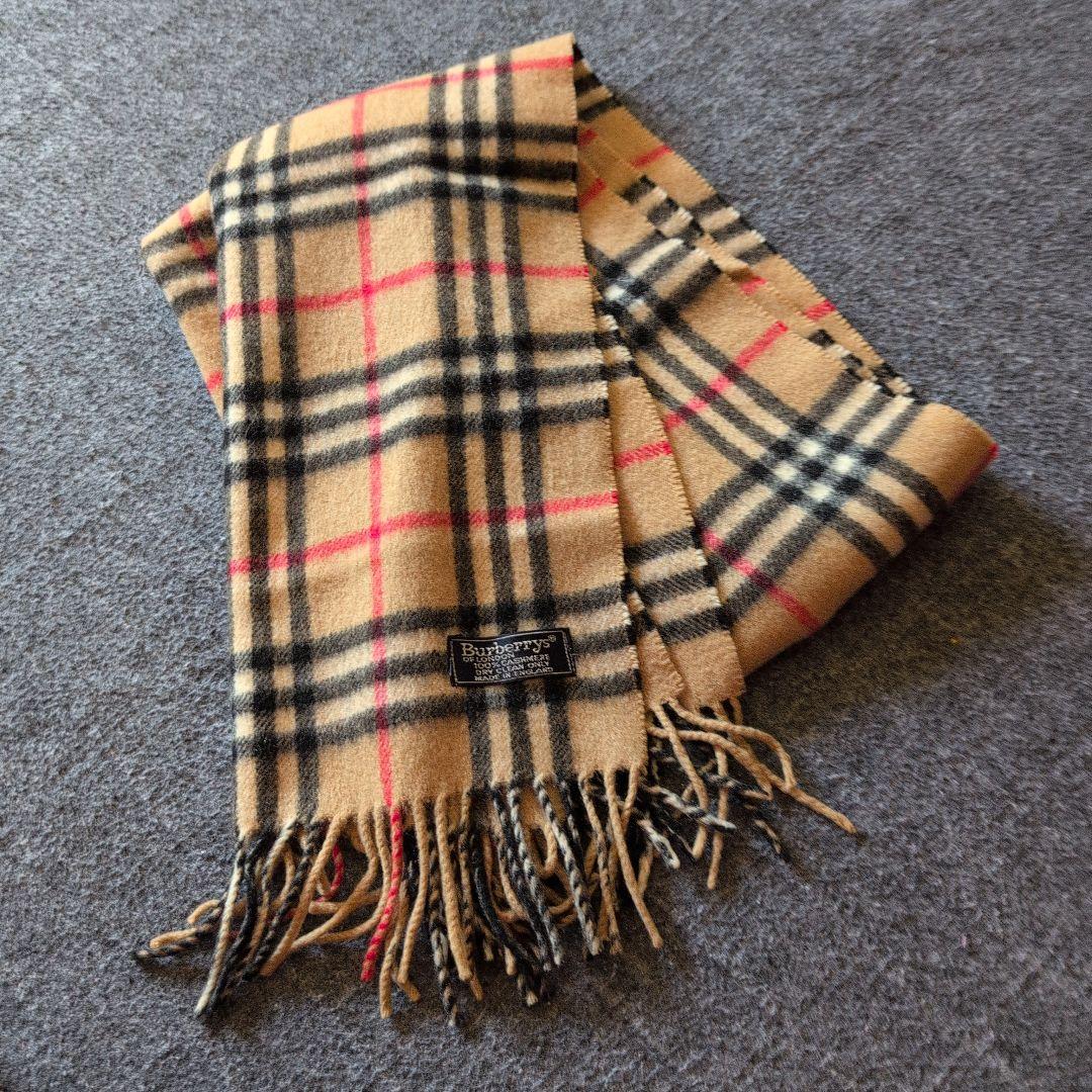 [美品] BURBERRY ノバチェック柄　カシミヤウール　[正規品]