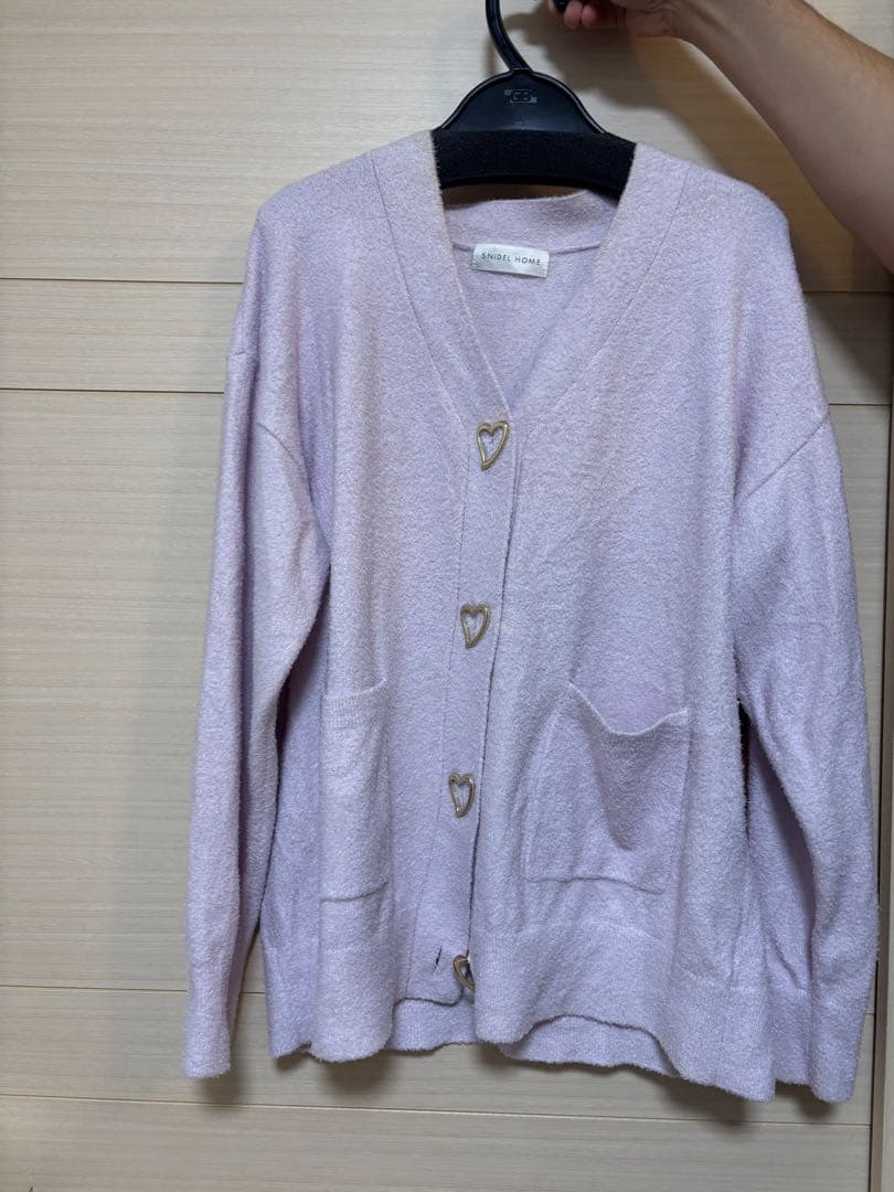 SNIDEL  淡いピンク カーディガン